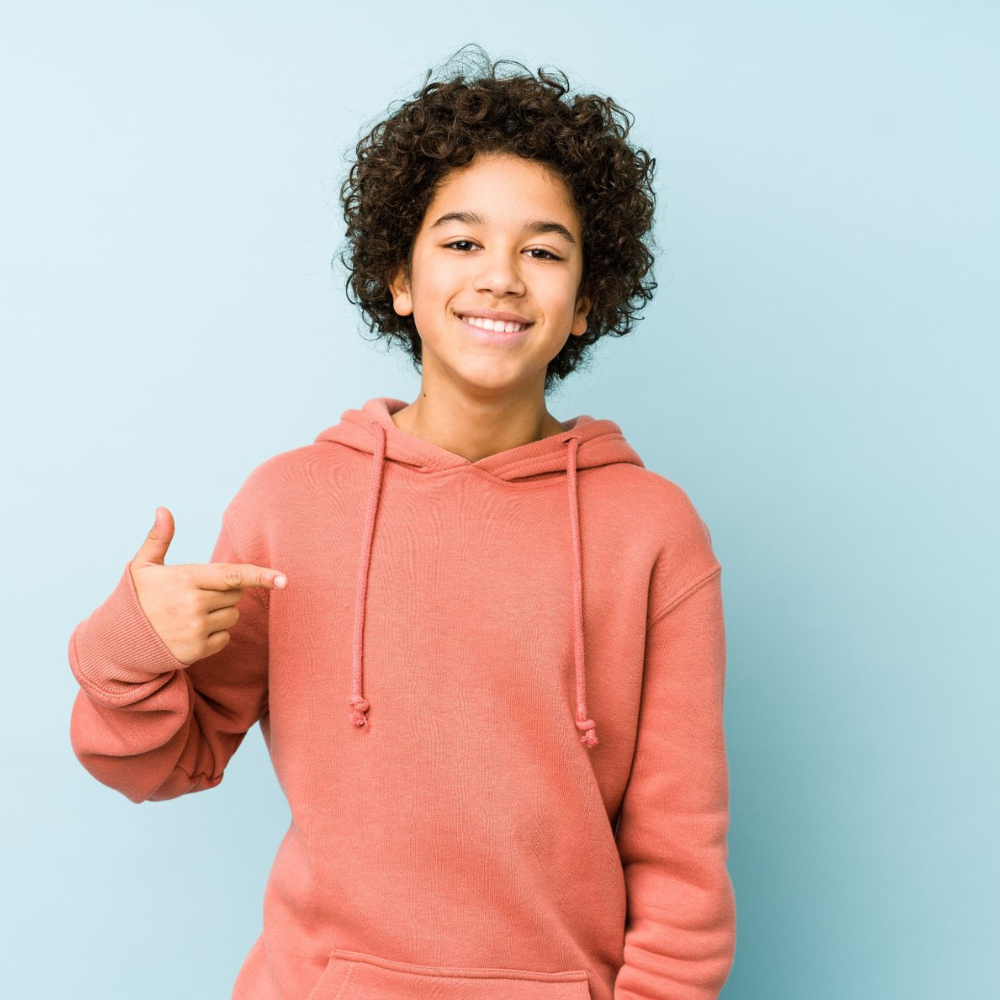 Happy child patient